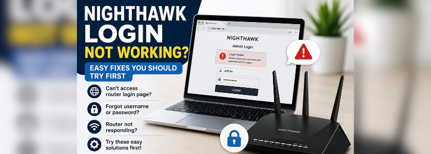 nighthawk login not working
