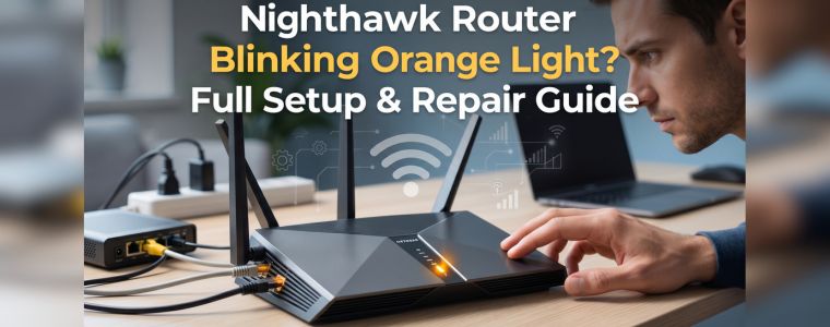 Nighthawk Router Blinking Orange Light